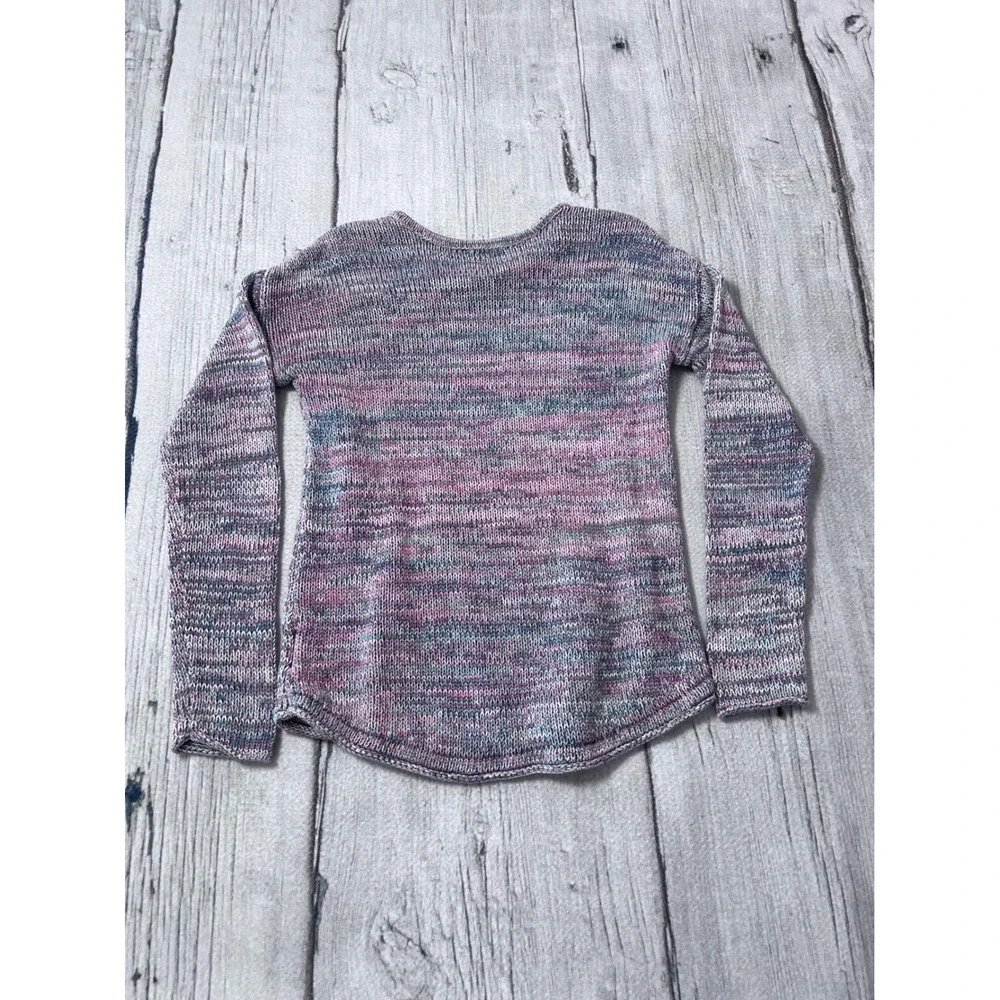 Old Navy Kids Girls XL 14‎ Multicolored Striped Knit Sweater 100% Cotton